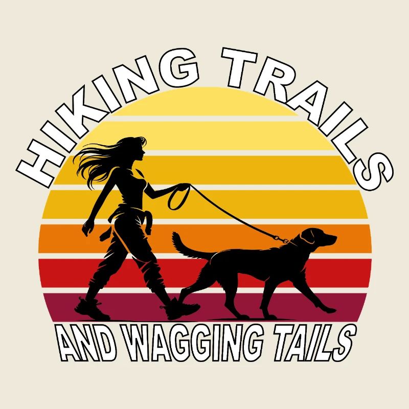 Hiking Trails and Wagging Tails Retro