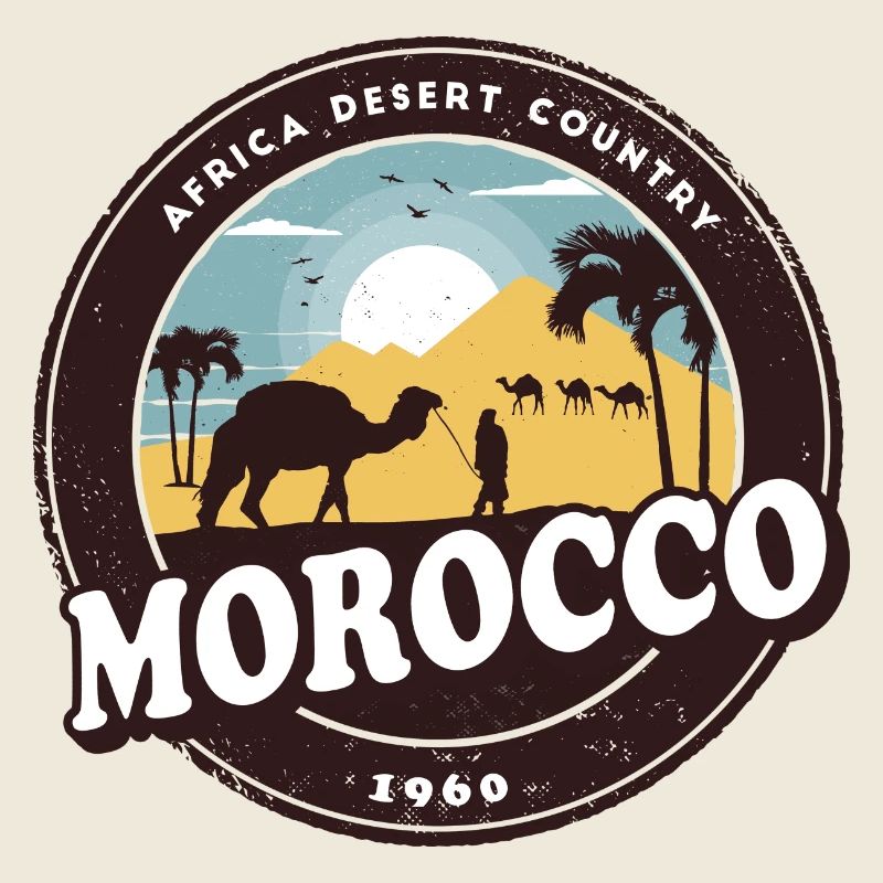 Morocco camel desert design / gift idea