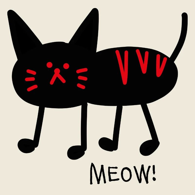 Meow! black