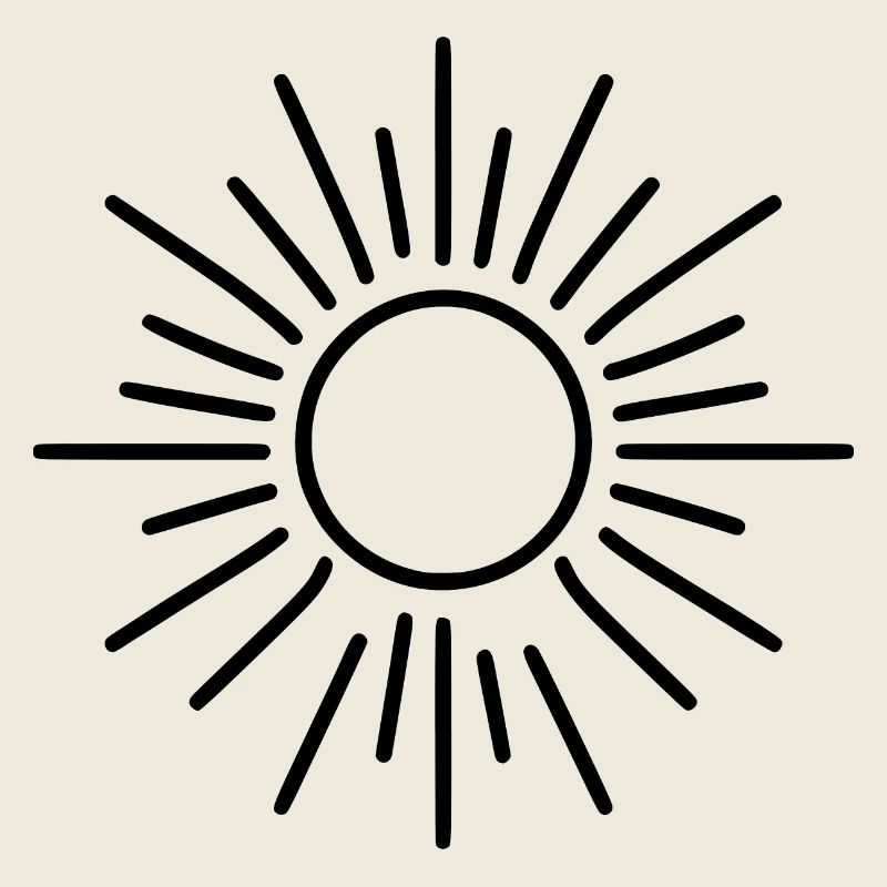 soleil stylisé