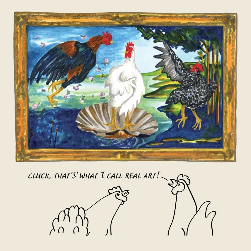 Cluck, das nenne ich wahre Kunst – auf Englisch.