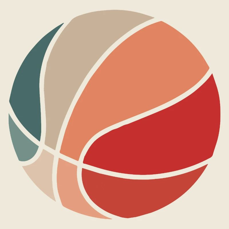 Colorblocked Sphere Abstract