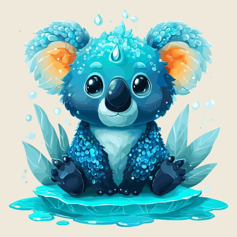 Kobalter Koala Wasserwelt