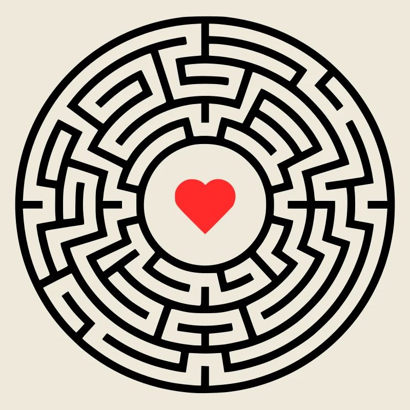 Labyrinth Herz Irrgarten