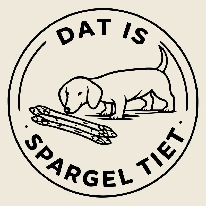 Dat Is Spargel Tiet Dackel Hund Spargelzeit