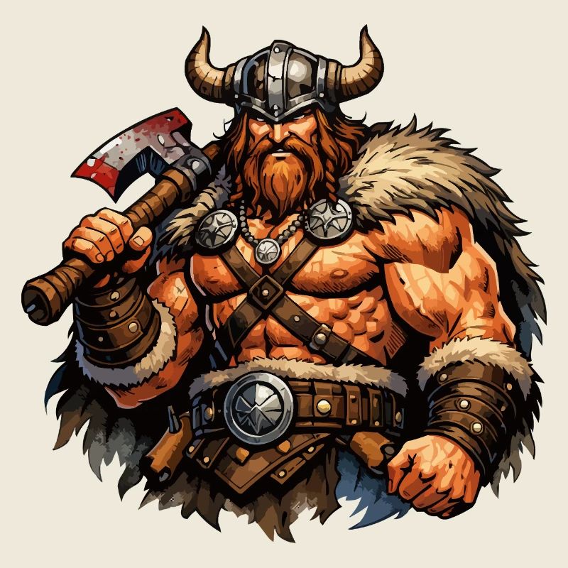 Viking warrior with axe