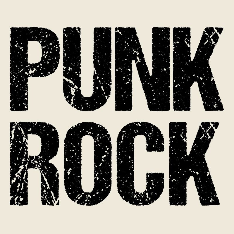 Design du logo Punk Rock vieilli