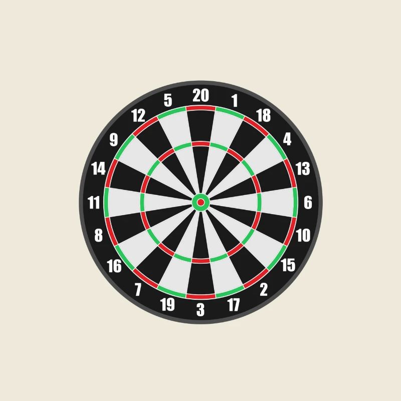 Dartscheibe Darts Datliebhaber Motiv Geschenkidee
