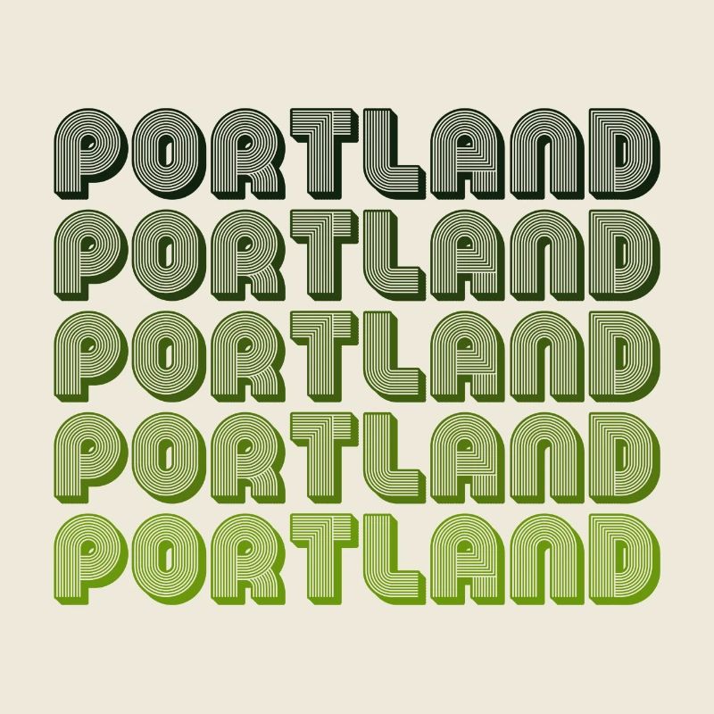 Portland Retro Gradient Pattern