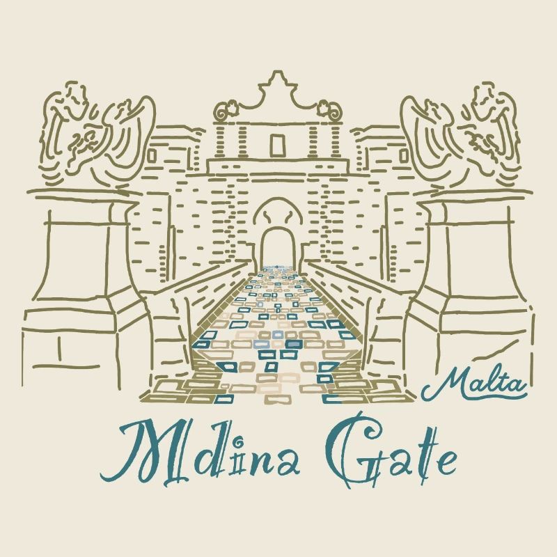 Mdina Gate, Malte