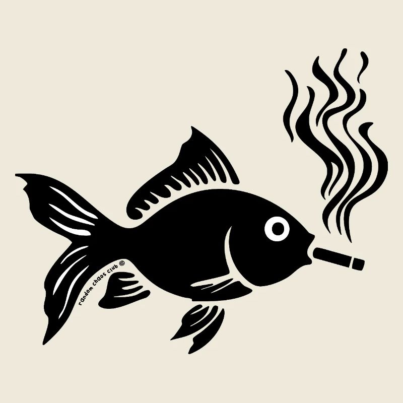 Cursed Goldfish Design – Dark Humor Artwork