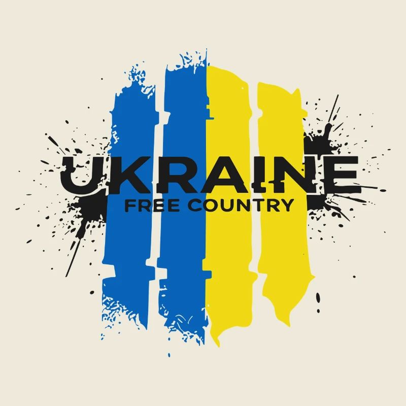 Ukraine Freie Landesflagge Kunst