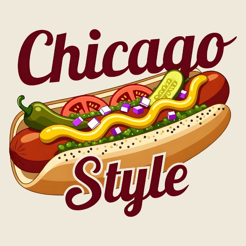 Nourriture classique à la sauce hot dog à la Chicago