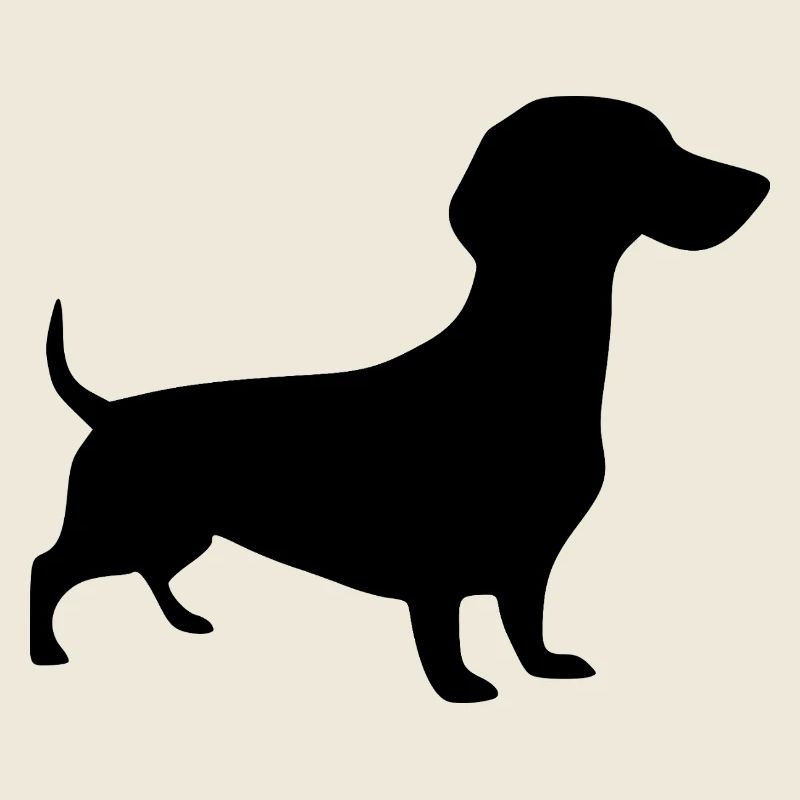 Dachshund Dog Silhouette Gift Propriétaire de teckel