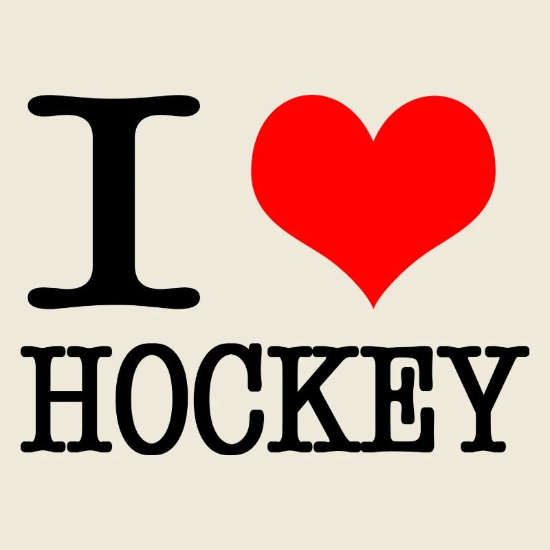 I love hockey - black
