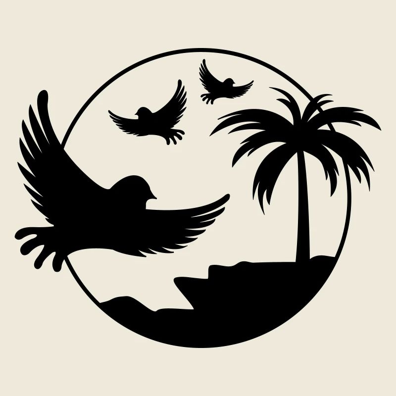 Oiseaux de l’île paradisiaque