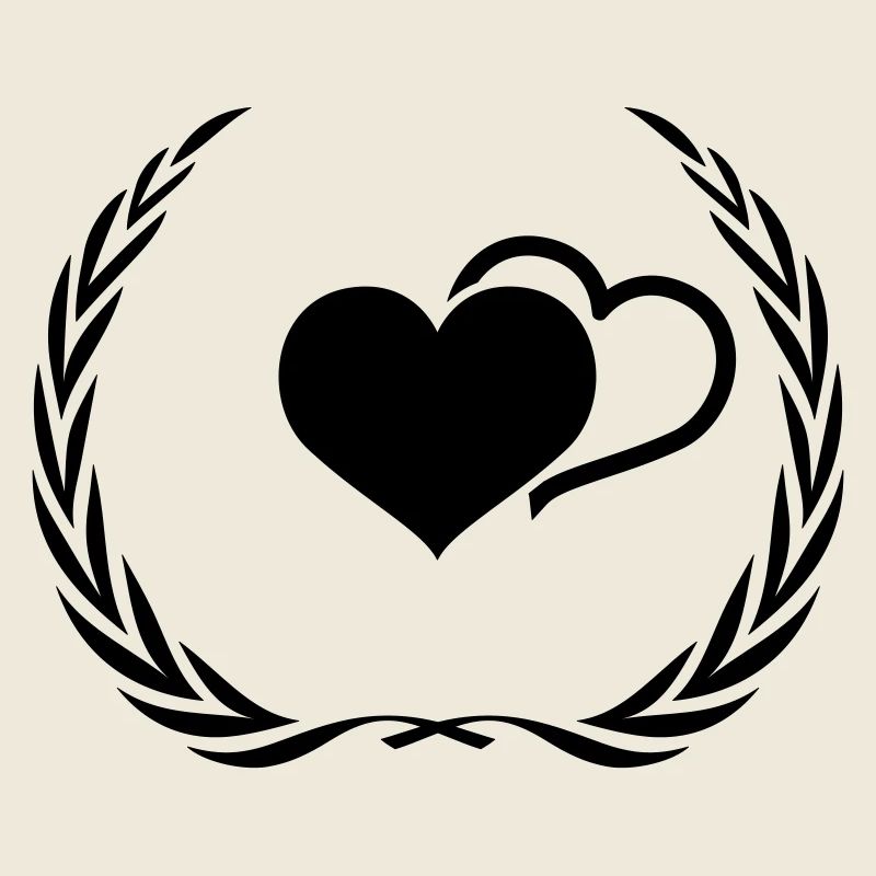 Herzen Symbol Kranz