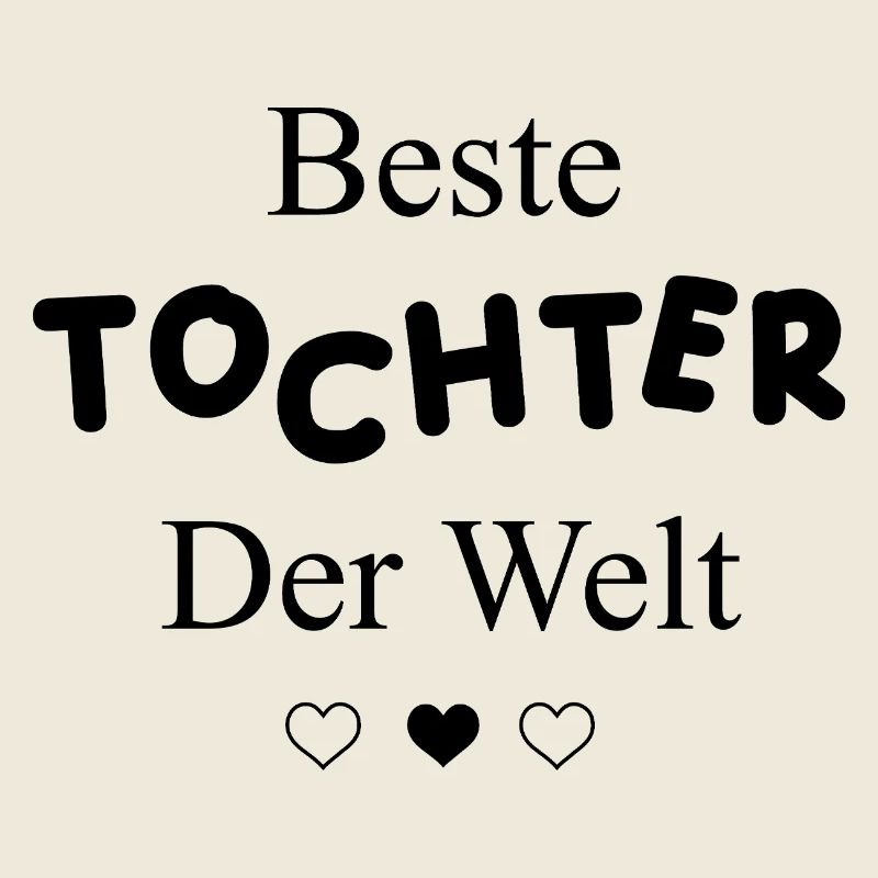 Beste Tochter der Welt Geschenk Eltern Kind Liebe