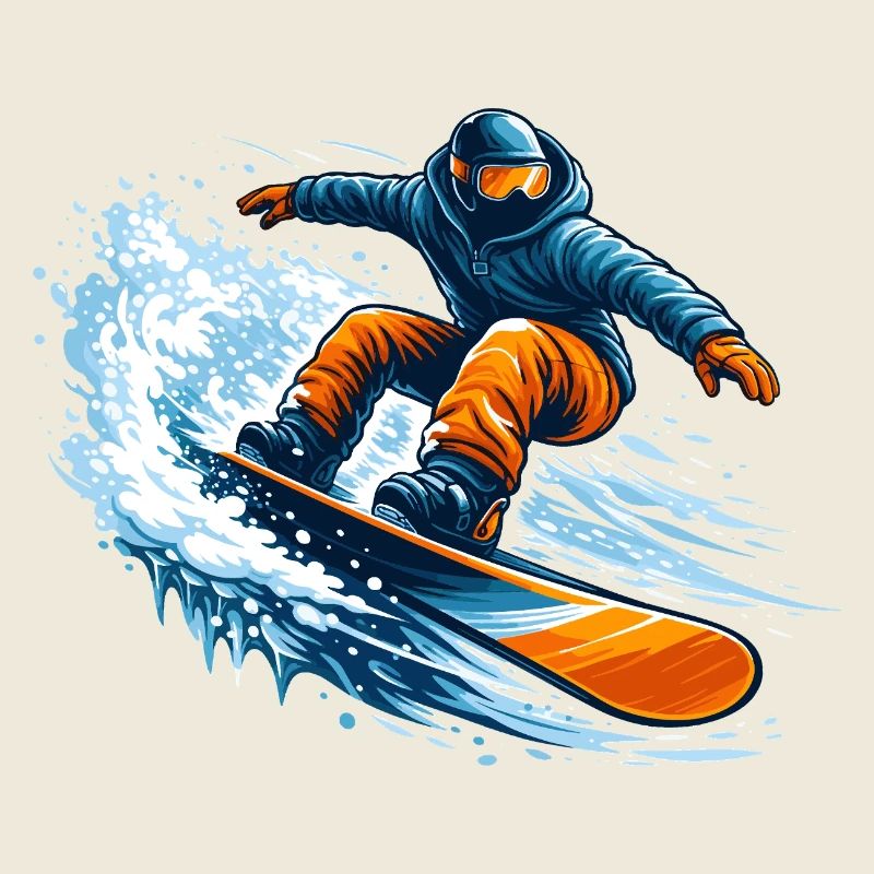 Snowboarders in Action – Winter Sport Design