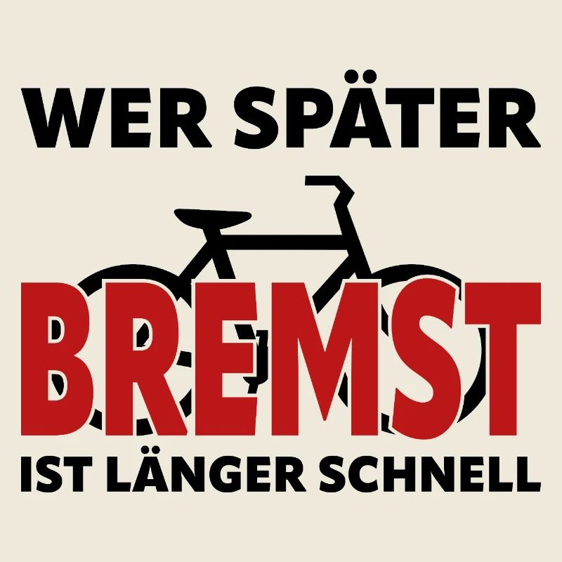Si tu freines plus tard, tu es plus rapide et plus longtemps - vélo