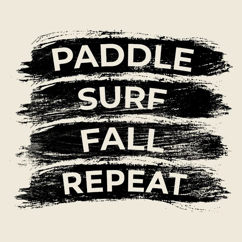 Répétition de la chute en paddle surf