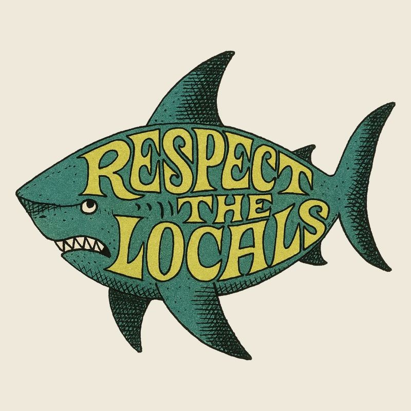 Respectez les locaux Fish Tee