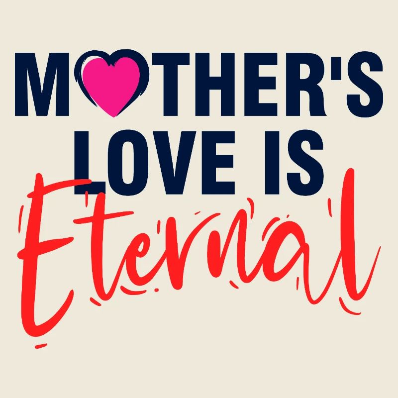 L’amour de la mère est une typographie élégante éternelle