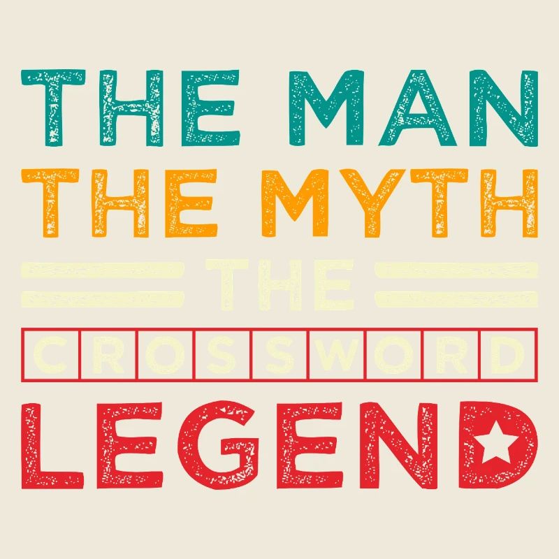 Crossword Legend The Man Myth Design