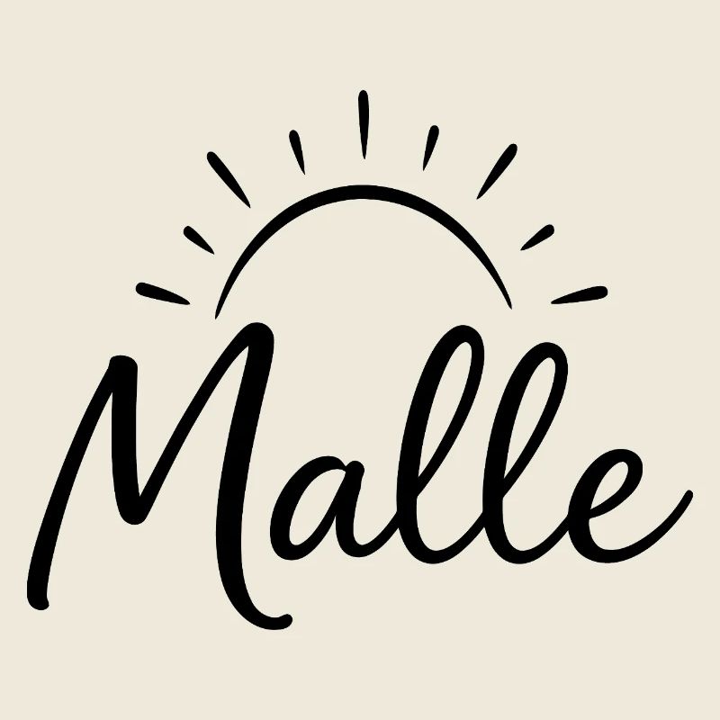 Malle Schriftzug Sonne