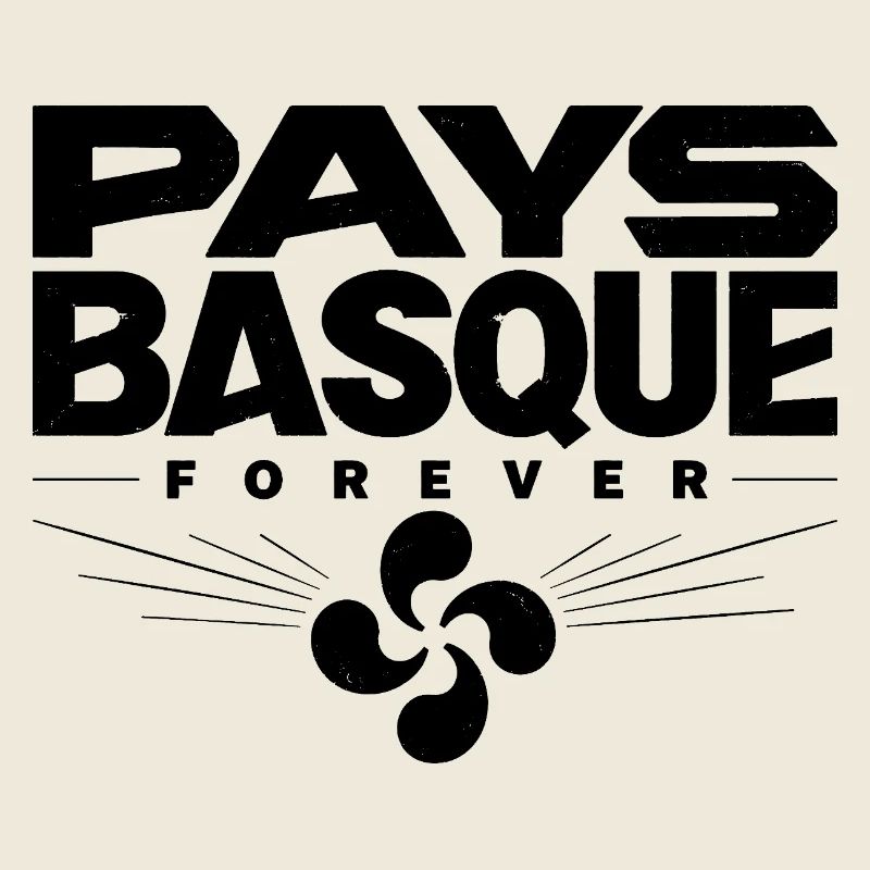Pays Basque Forever Lauburu Vintage Design