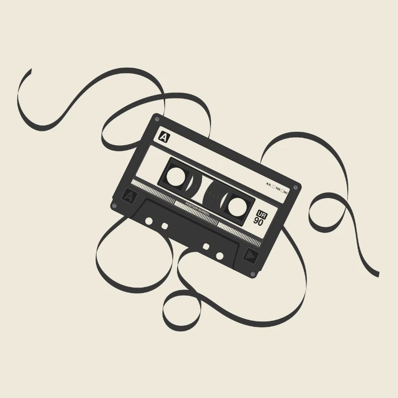 Cassette noire - 80s