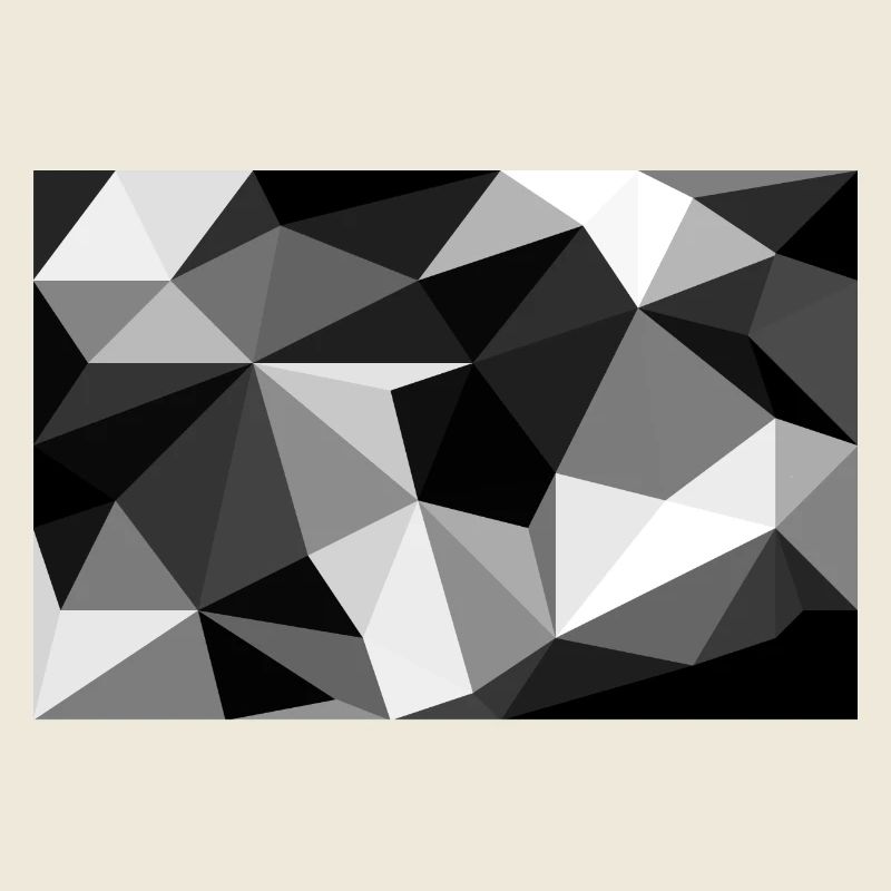Polygon noir et blanc