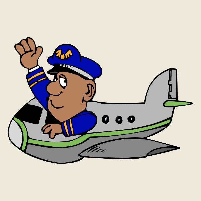 Flugzeug mit Pilot