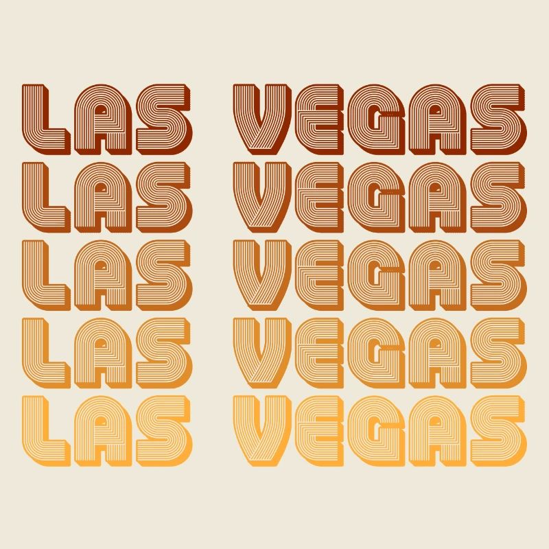 Las Vegas Retro Gradient Grid