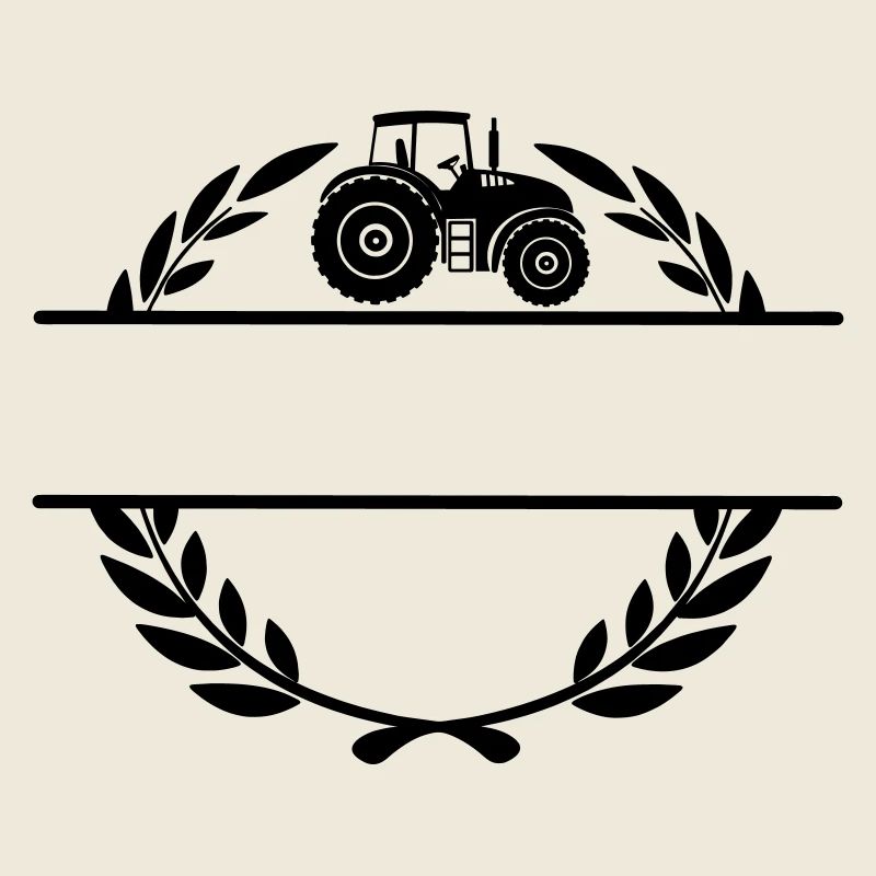 Stolz auf den Traktor des Landwirts