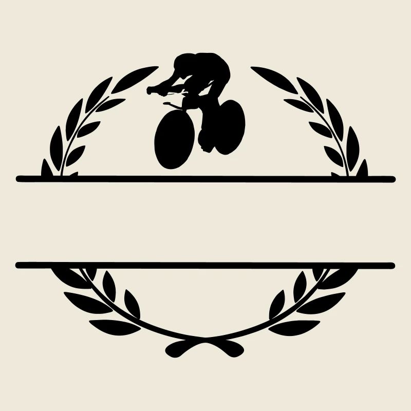 Bahnradfahrer Lorbeerkranz