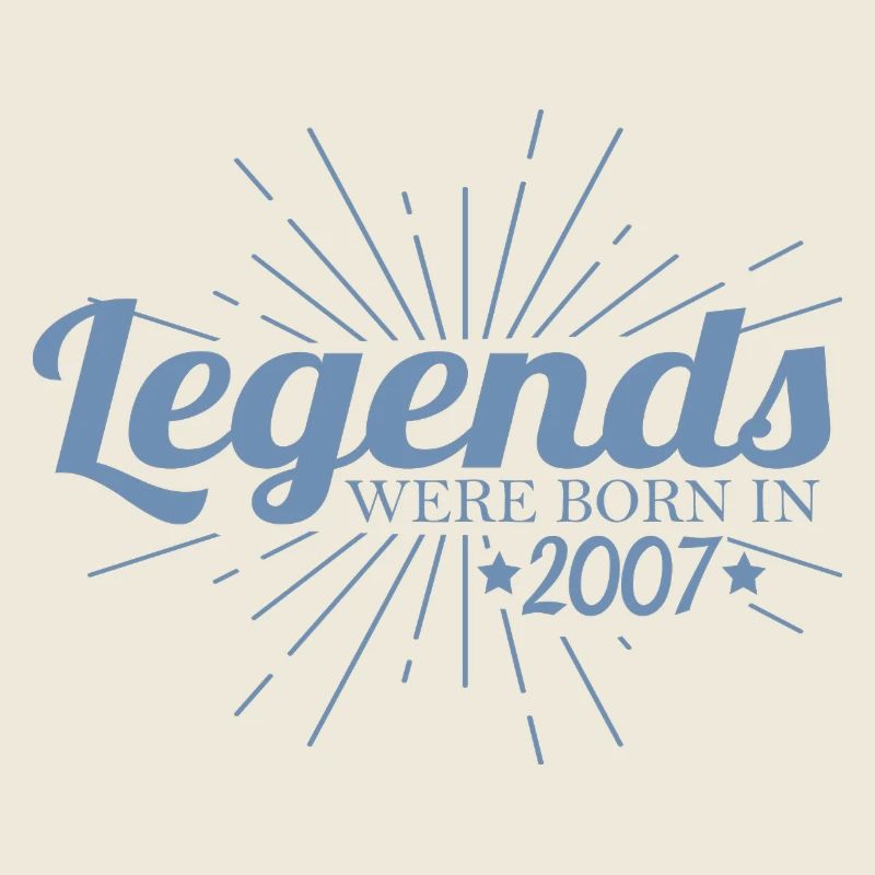 Legenden geboren 2007 Retro Geburtstag