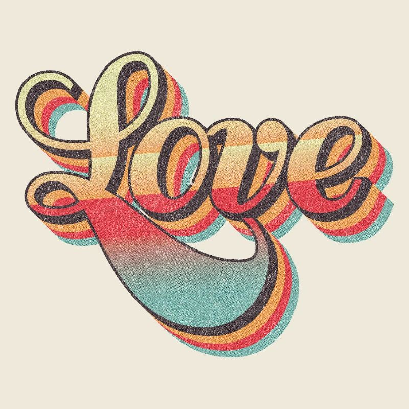 Design d’amour rétro