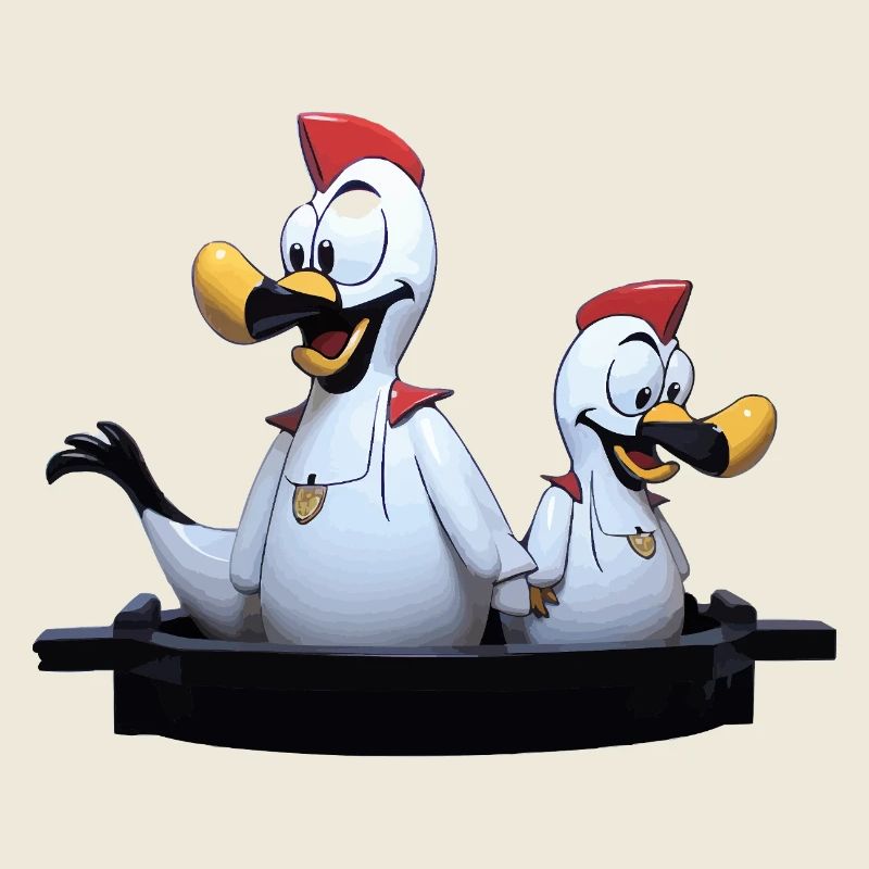 Möwenduo auf Bootssteg