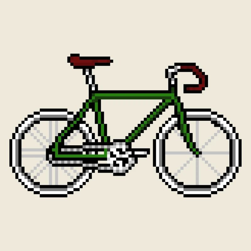 Pixel cycle bike bicycle racer cross
