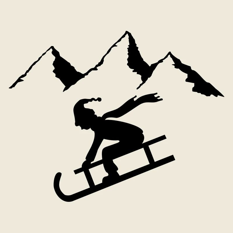 wintersport rodeln kind