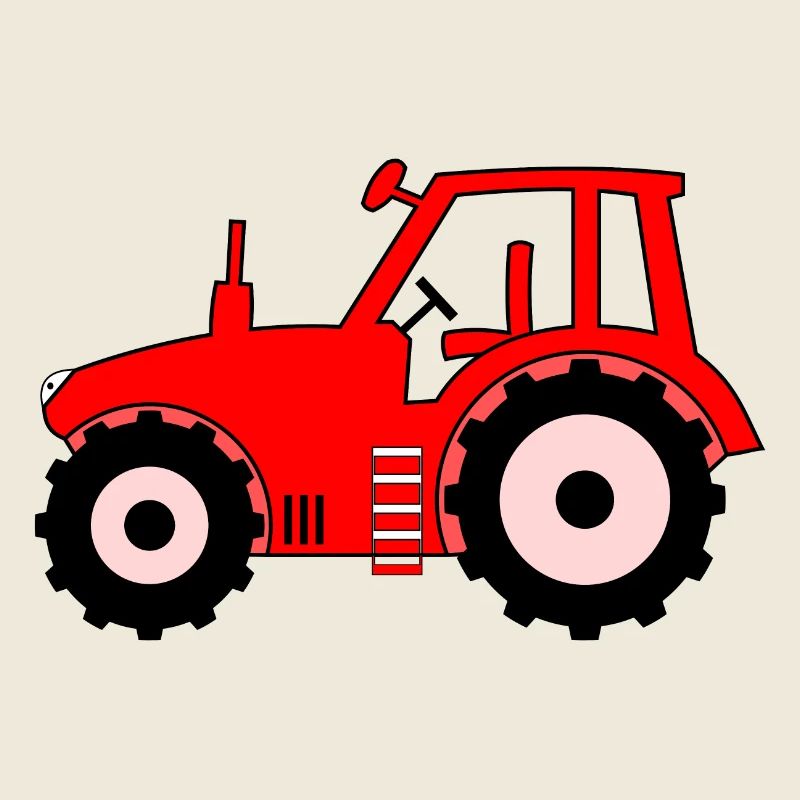 Tracteur rouge