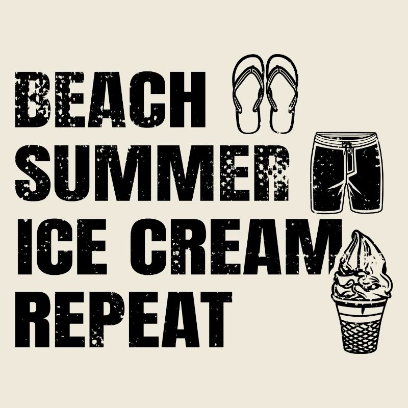 Plage Été Crème glacée Répétition