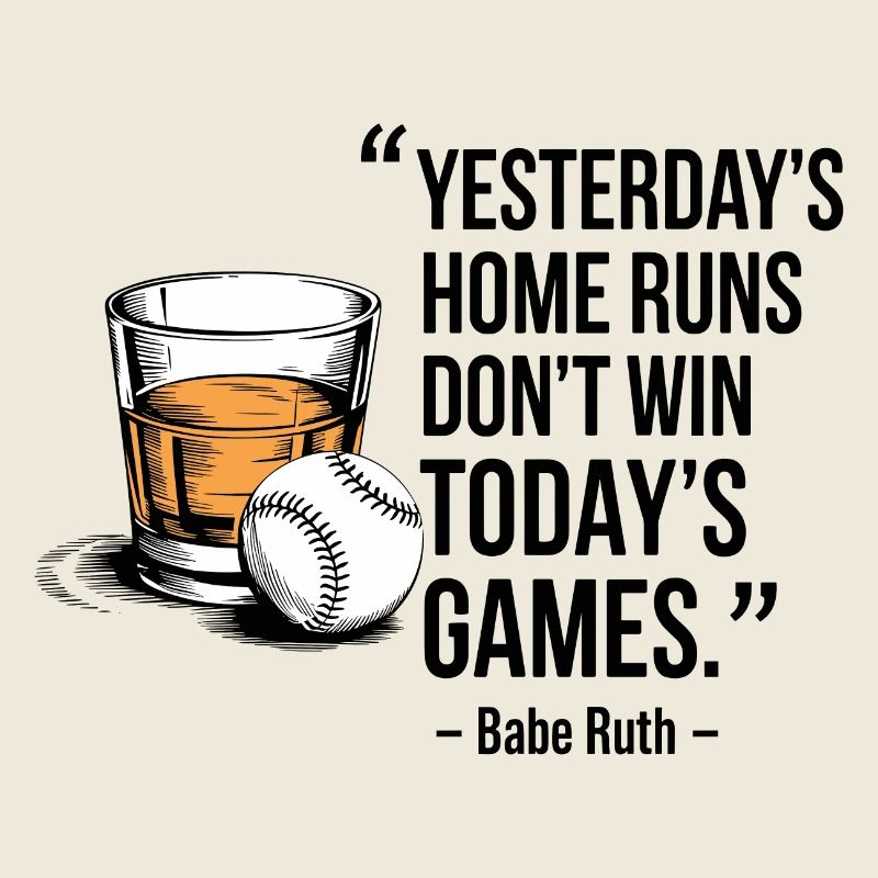Baseball Babe Ruth Spruch Sport Zitat