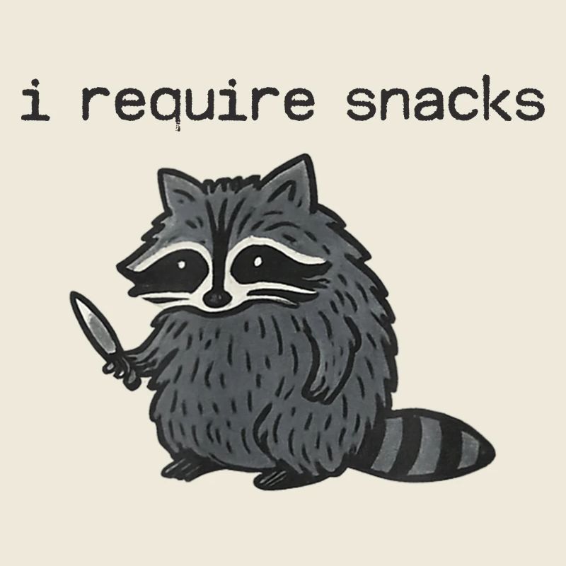 Lustig, Maskierter Waschbär, Mit, Messer