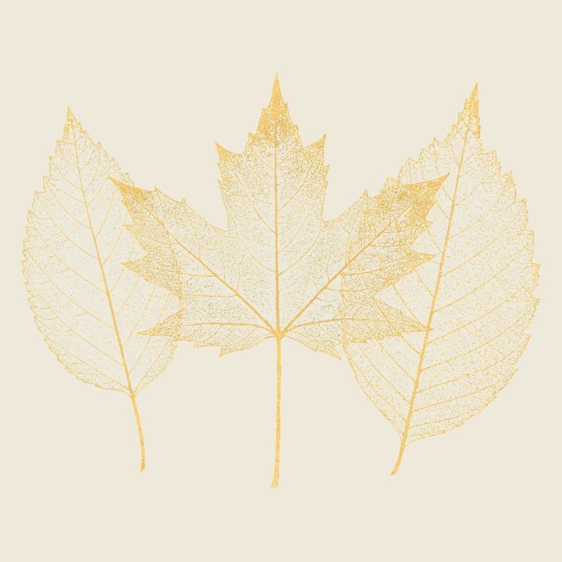 Golden Autumn Leaves Pattern