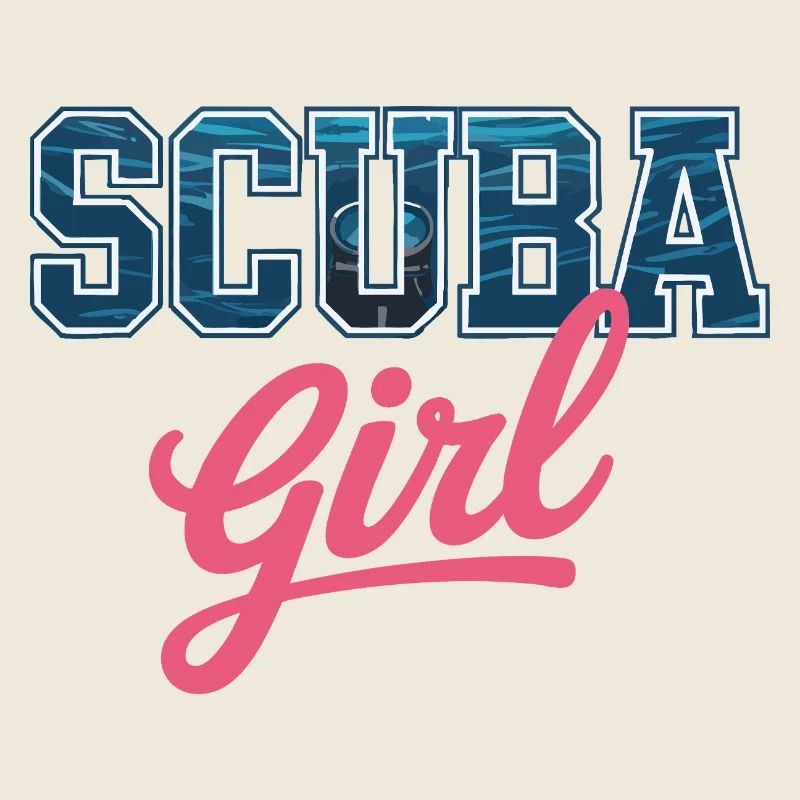 Conception de plongée sous-marine pour fille