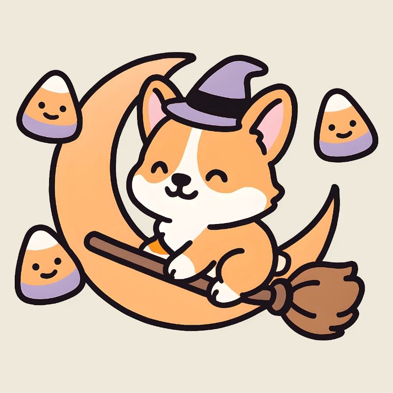 Renard sorcier sur lune