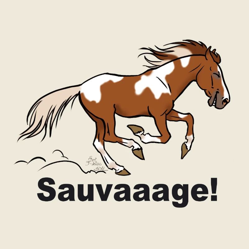 Magpie Wild Horse (for light textiles)