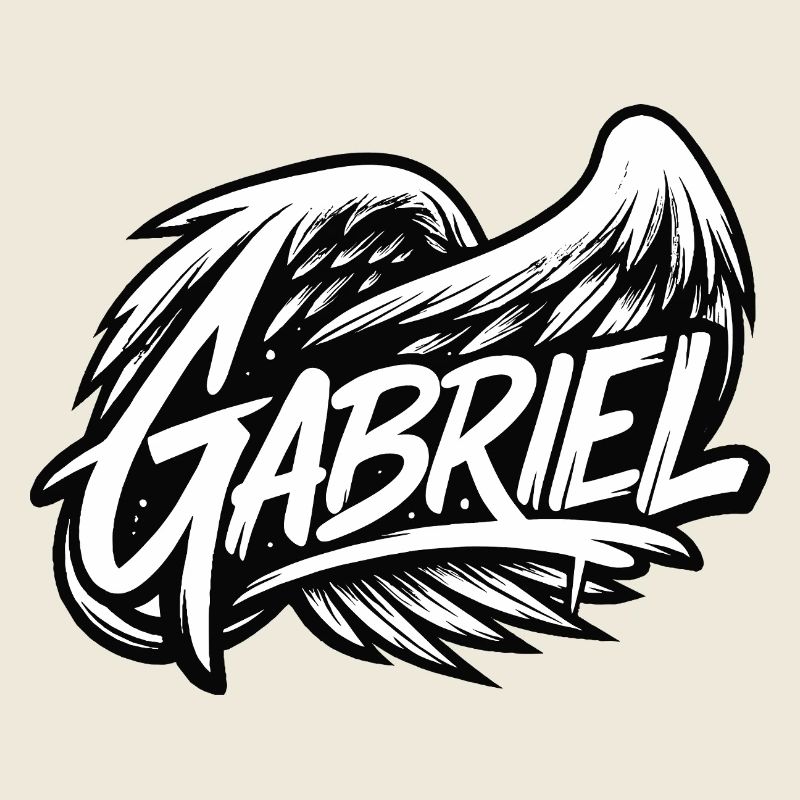 Erzengel Gabriel | Einfacher Graffiti-Stil